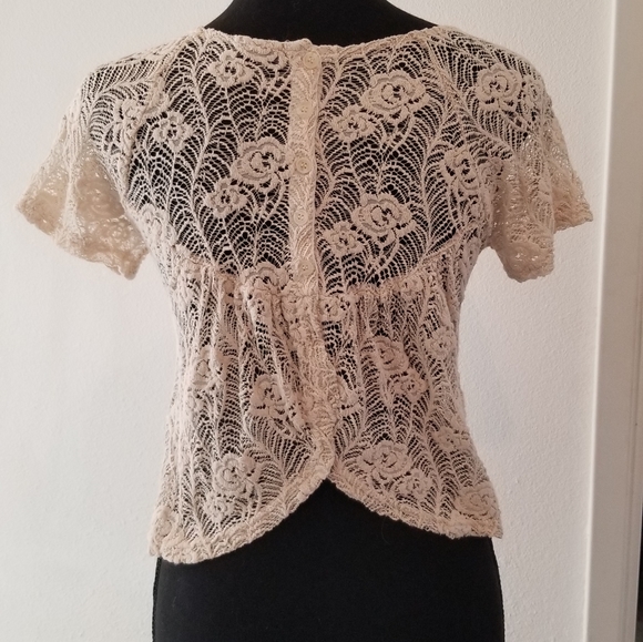 Lacey women's cream blouse size extra small - Picture 2 of 2